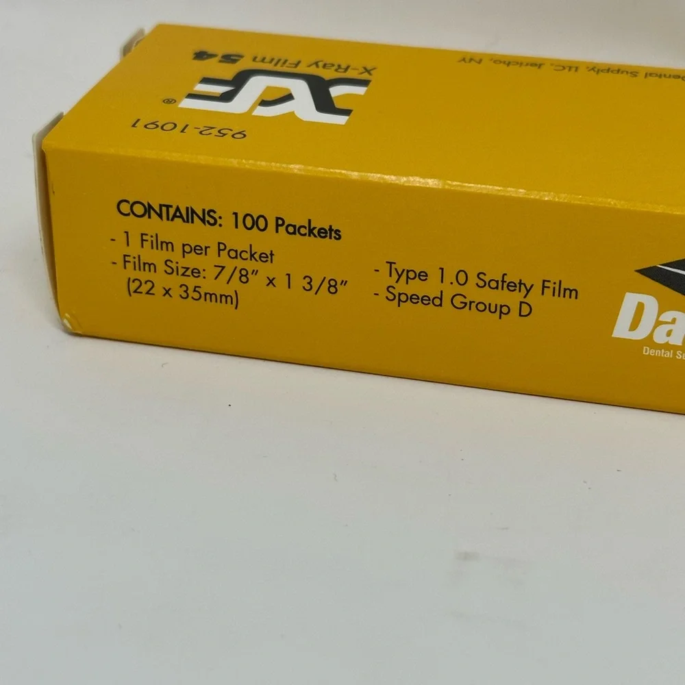 XF-54 Super Dent Dental X-Ray Film #0 100/Bx 9521091 D Speed by Darby P5